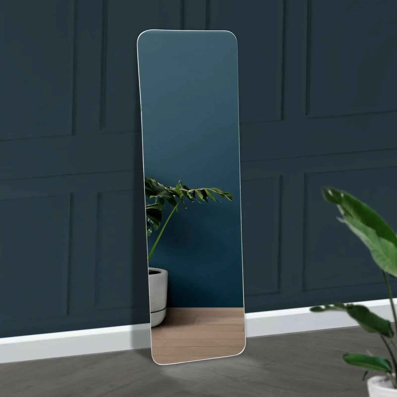 Modern Aluminum Stand Mirror