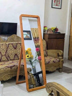 Stand Mirror - Elegant Mahogany Frame with Mahogany Stand & Nasir Belgium Glass